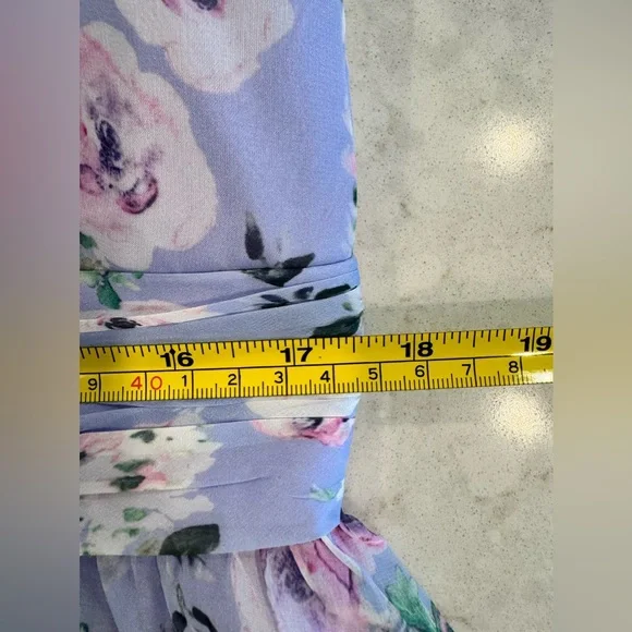 NWT IEENA for Mac Duggal Dress Floral Lavender Size 12 - Picture 10 of 12